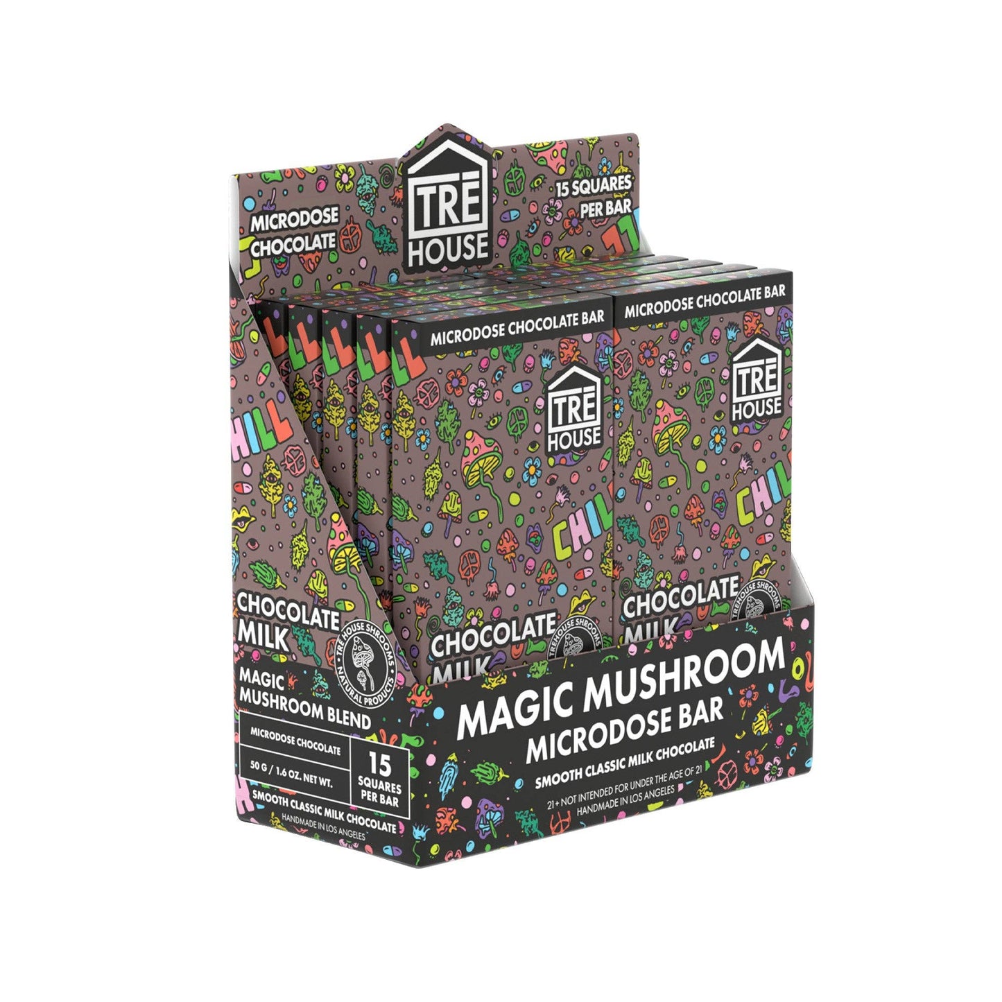 Tre House Mushroom Chocolate Bar – 10ct