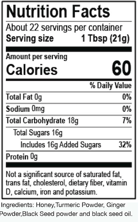 Organic Manuka Honey with Turmeric, Ginger Root, Bee Propolis, & Royal Jelly