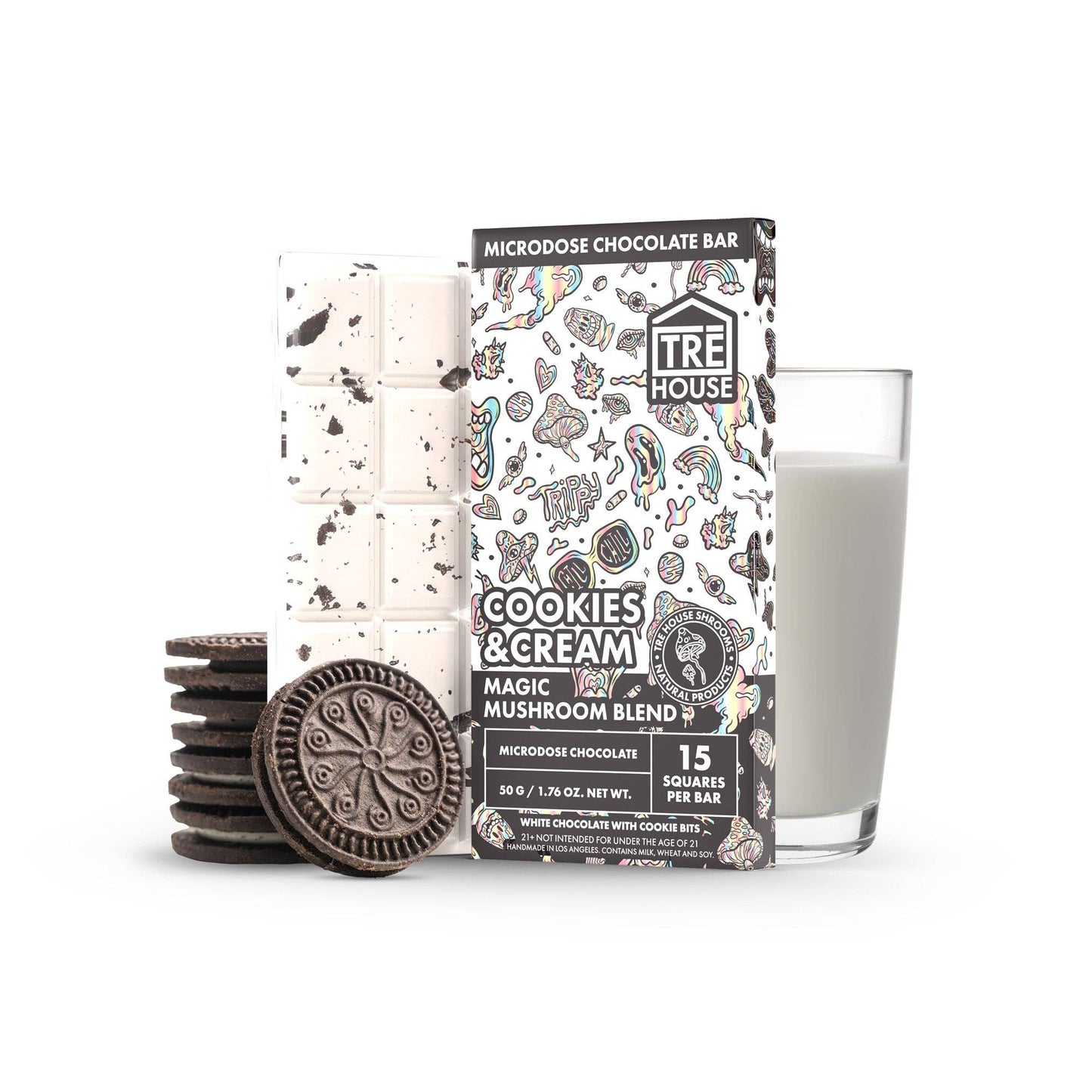Tre House Mushroom Chocolate Bar – 10ct