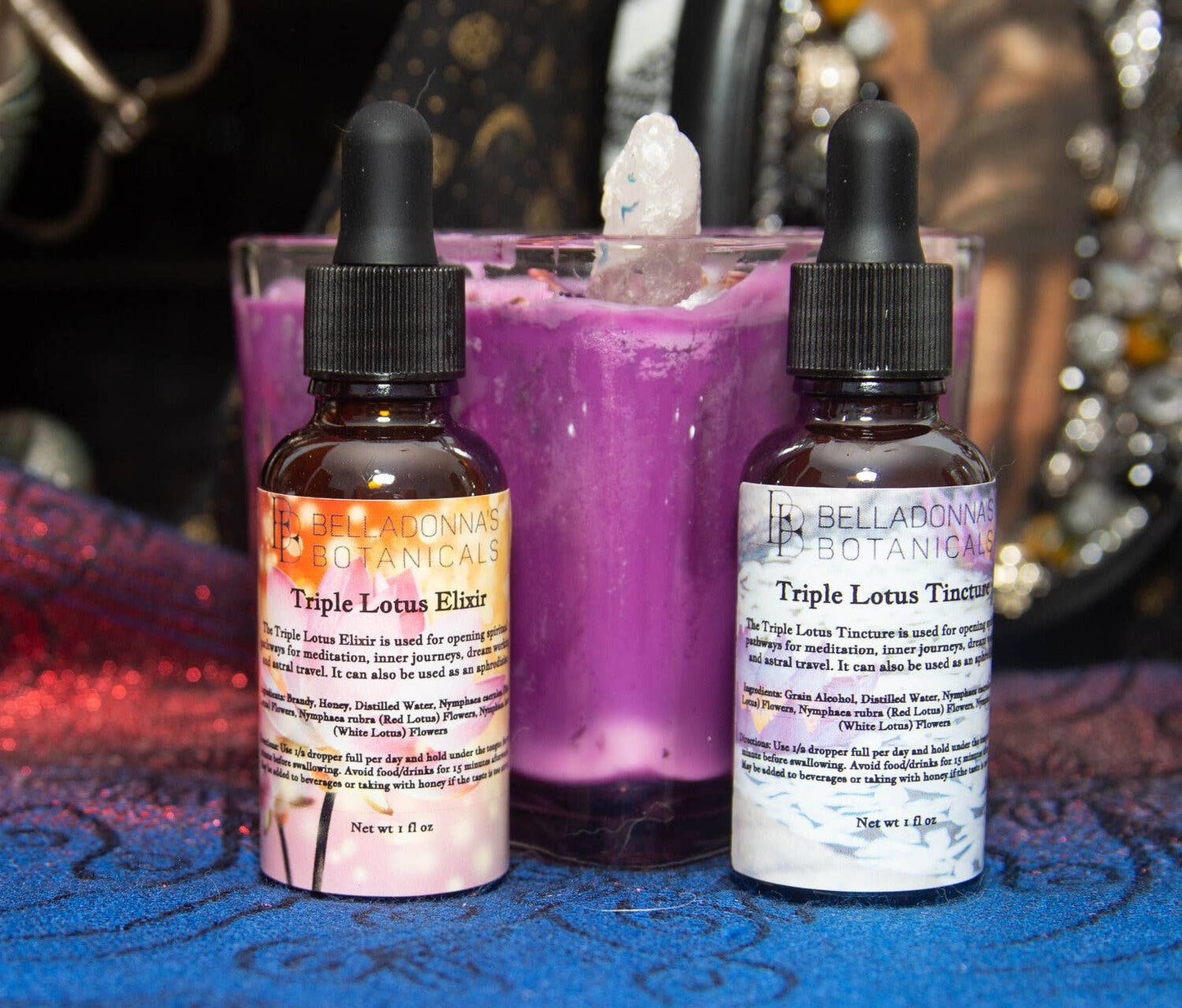 Triple Lotus (Blue, Red, White) Tincture/Elixir