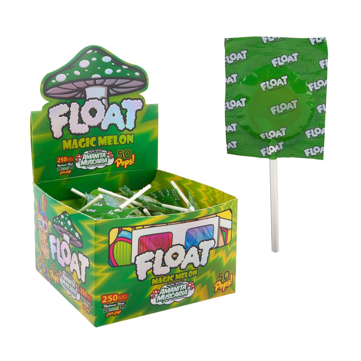 Float- Amanita Muscaria & D9 Lollipops & Hard Candies