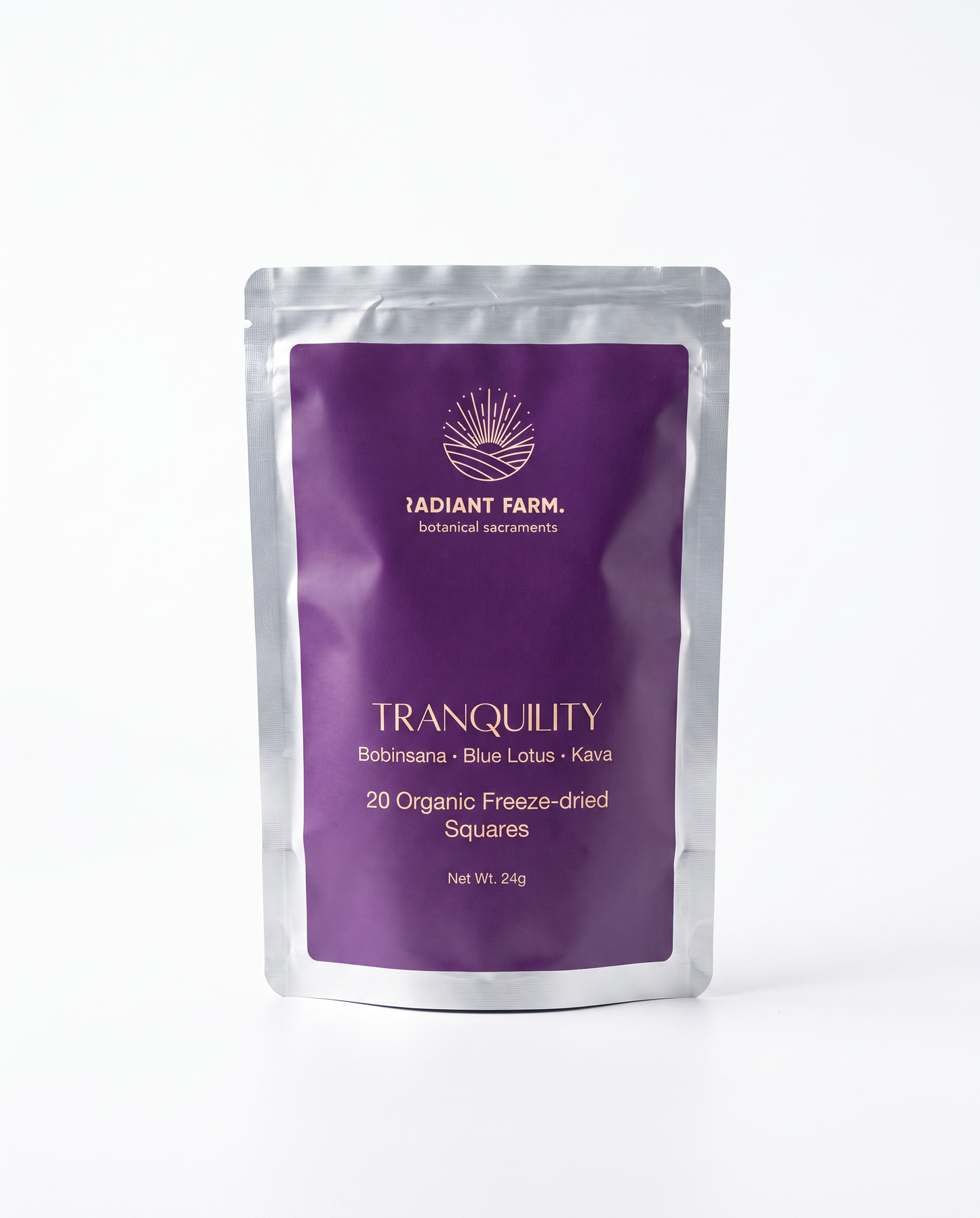 Tranquility Blend: Bobinsana, Blue Lotus & Kava — Freeze-Dried Squares | 20 ct