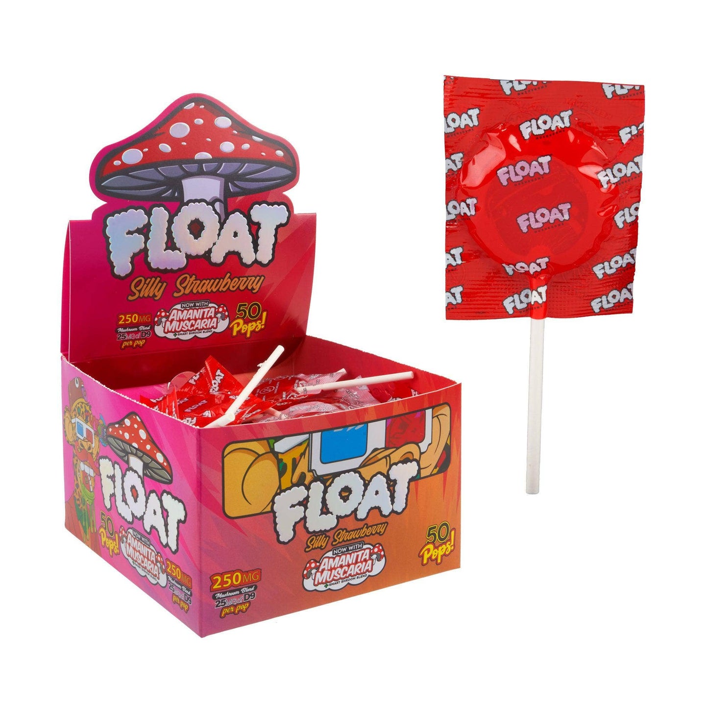 Float- Amanita Muscaria & D9 Lollipops & Hard Candies